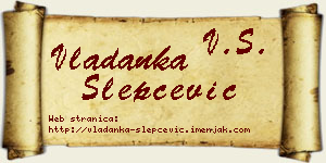 Vladanka Slepčević vizit kartica